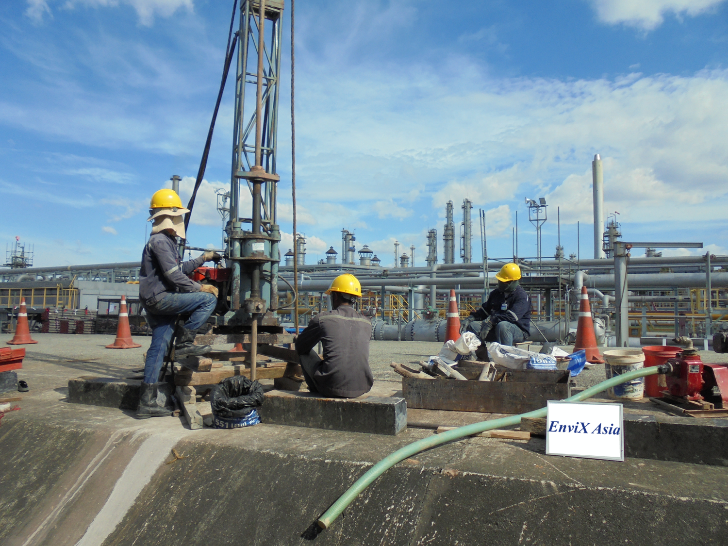 การสำรวจสาธารณูปโภคใต้ดินและการติดตั้งบ่อสังเกตการณ์น้ำใต้ดิน